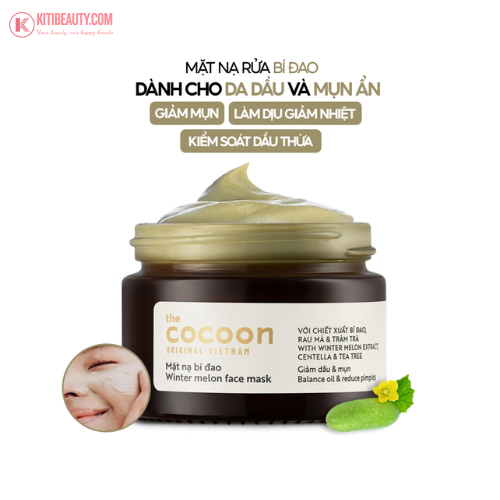 Mặt Nạ Bí Đao Giảm Dầu Và Mụn Cocoon 30Ml